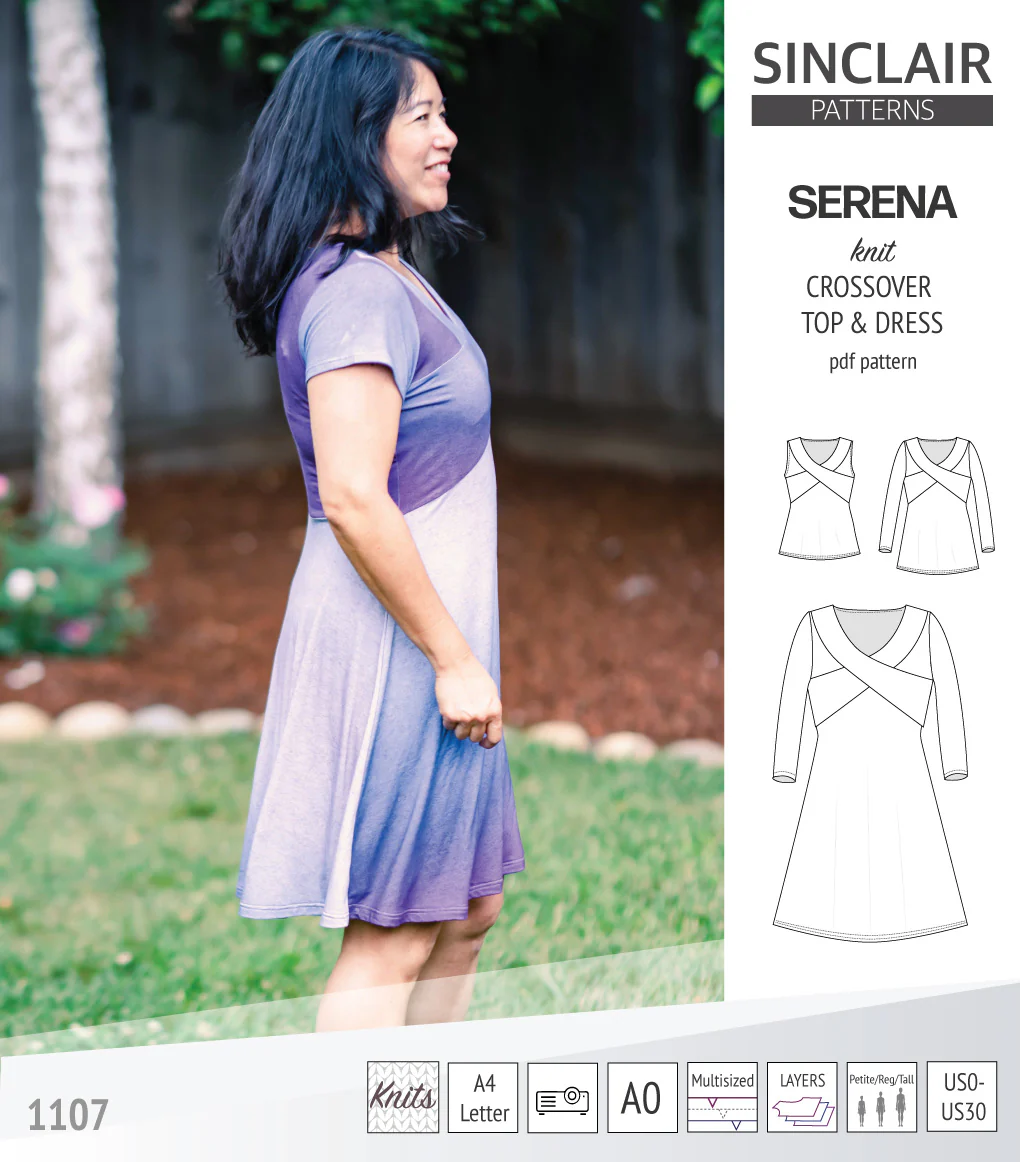 Serena crossover knit top and dress(PDF) - Image 4
