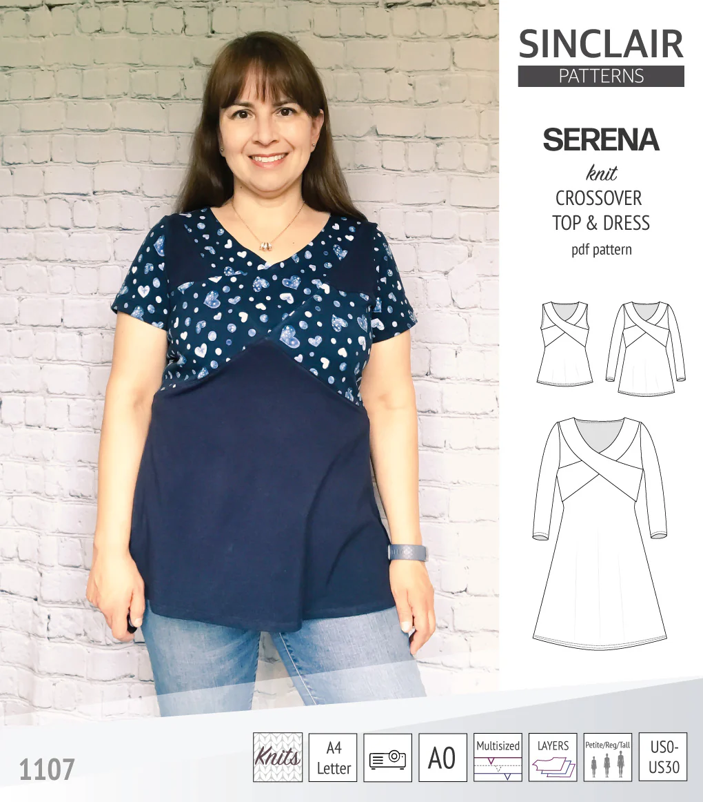 Serena crossover knit top and dress(PDF) - Image 40