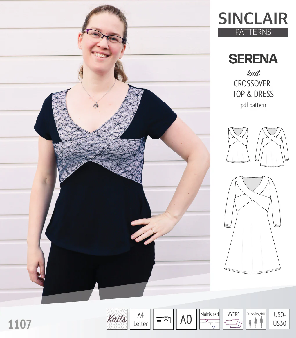 Serena crossover knit top and dress(PDF) - Image 41