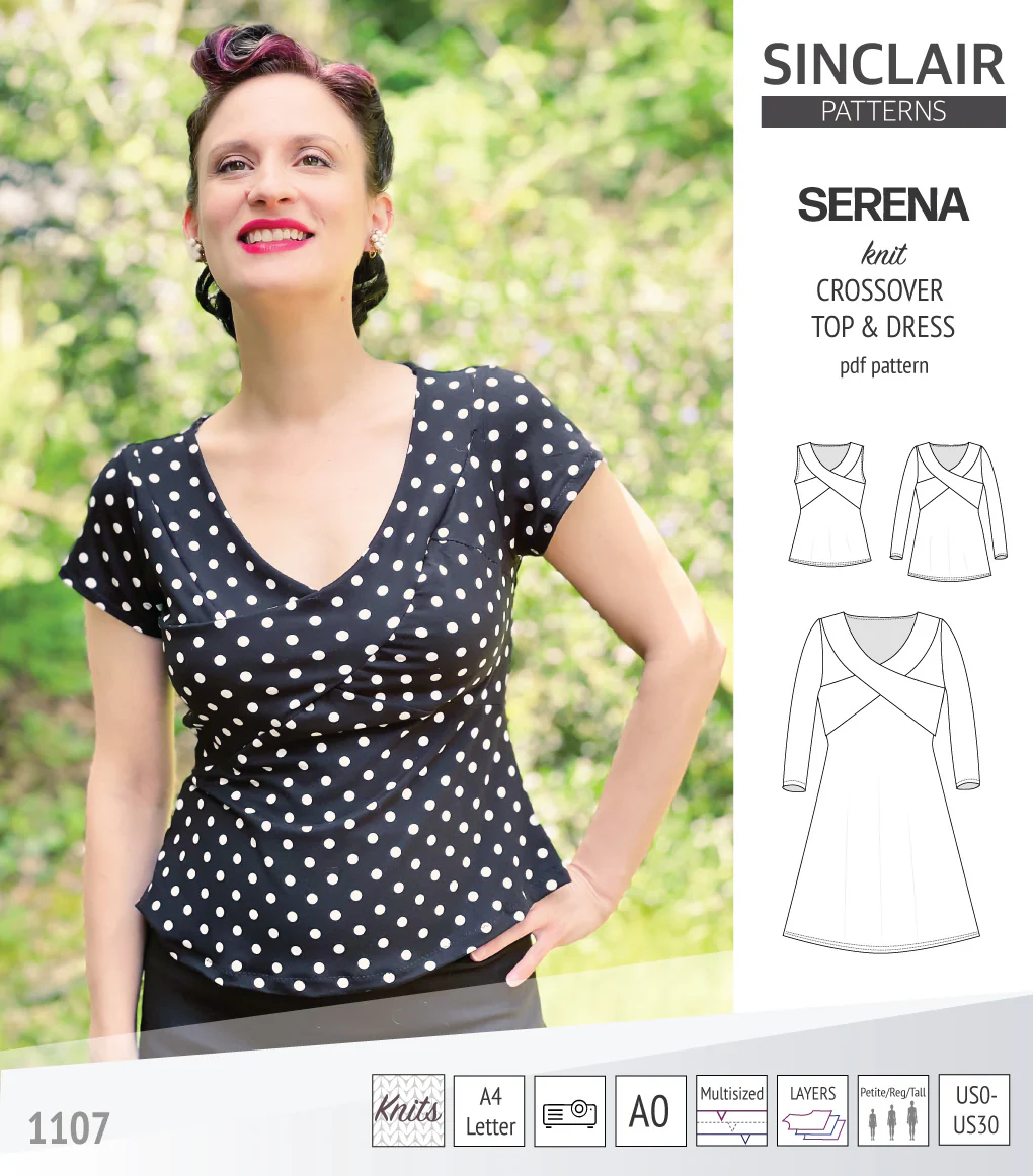 Serena crossover knit top and dress(PDF) - Image 42