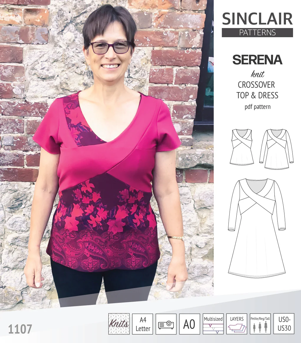 Serena crossover knit top and dress(PDF) - Image 44