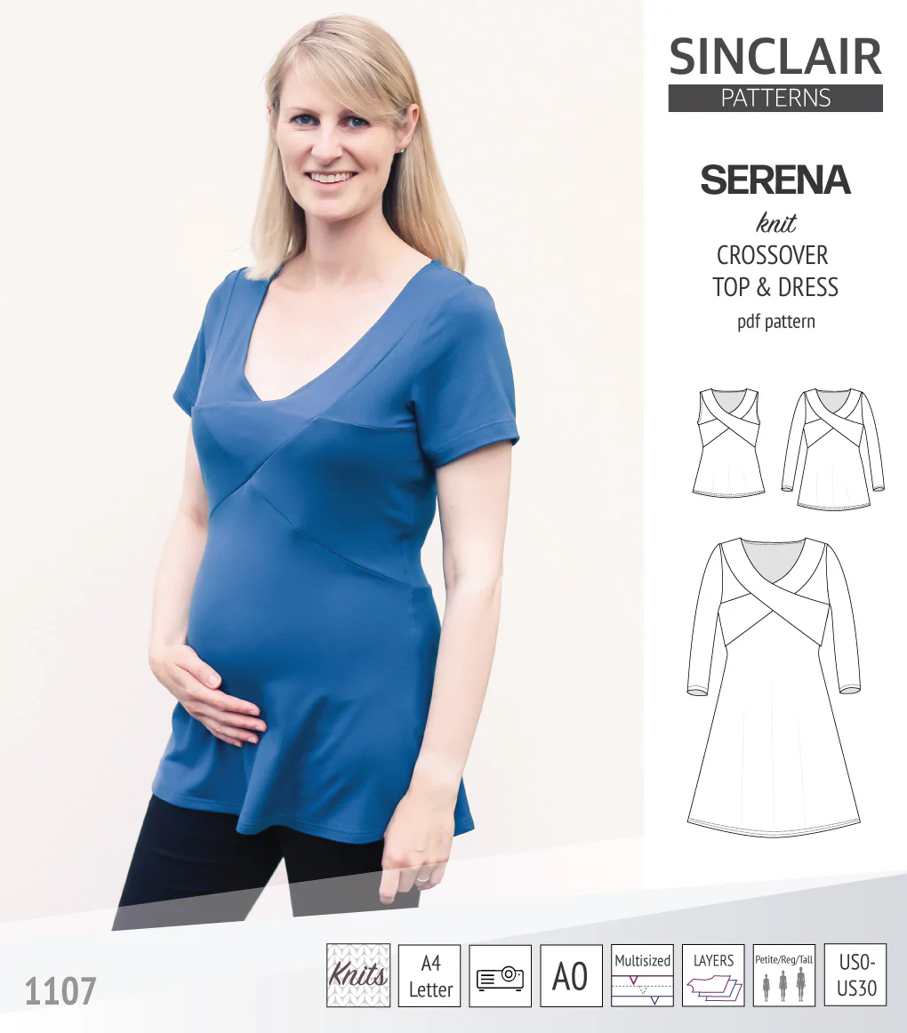 Serena crossover knit top and dress(PDF) - Image 46