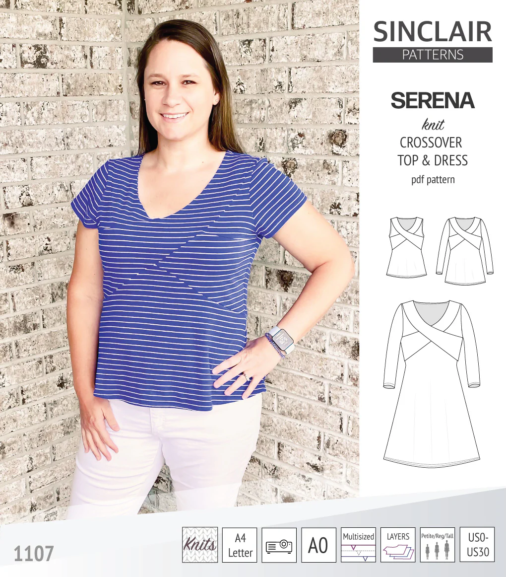 Serena crossover knit top and dress(PDF) - Image 47