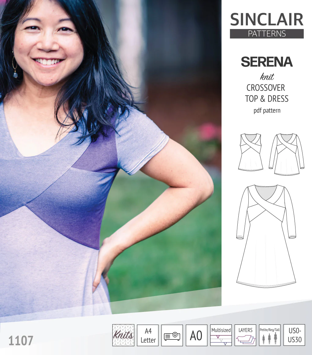 Serena crossover knit top and dress(PDF) - Image 5