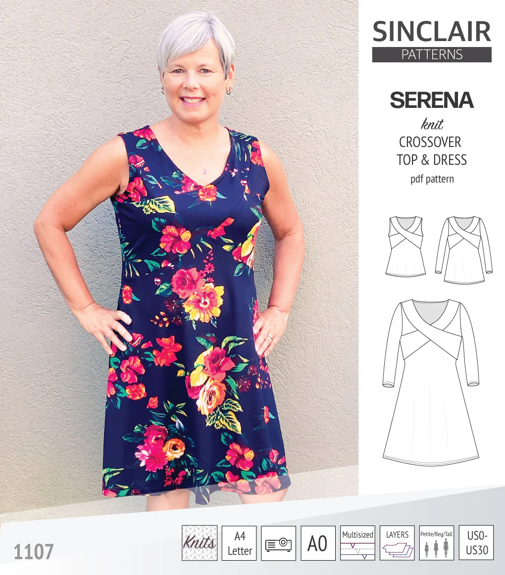 Serena crossover knit top and dress(PDF) - Image 51