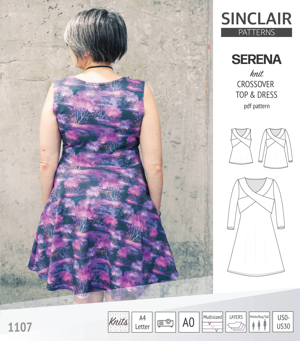 Serena crossover knit top and dress(PDF) - Image 7