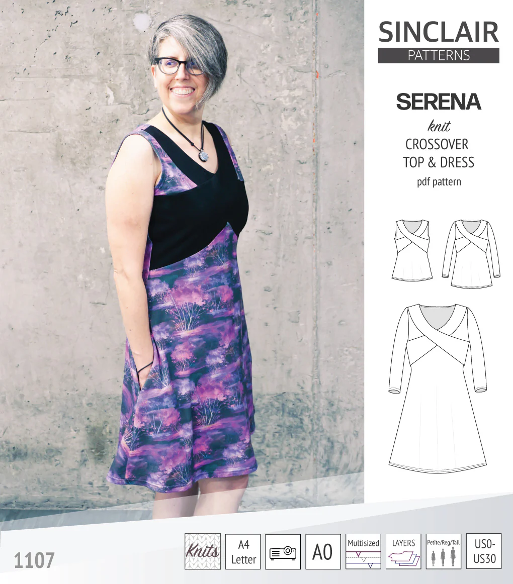 Serena crossover knit top and dress(PDF) - Image 8