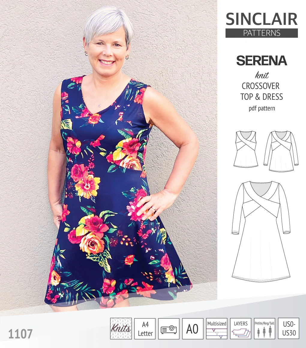 Serena crossover knit top and dress(PDF) - Image 9