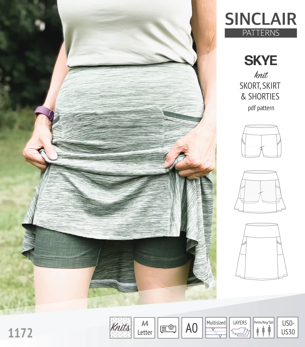 Skye skort, skirt and shorties with pockets (PDF) - Image 11
