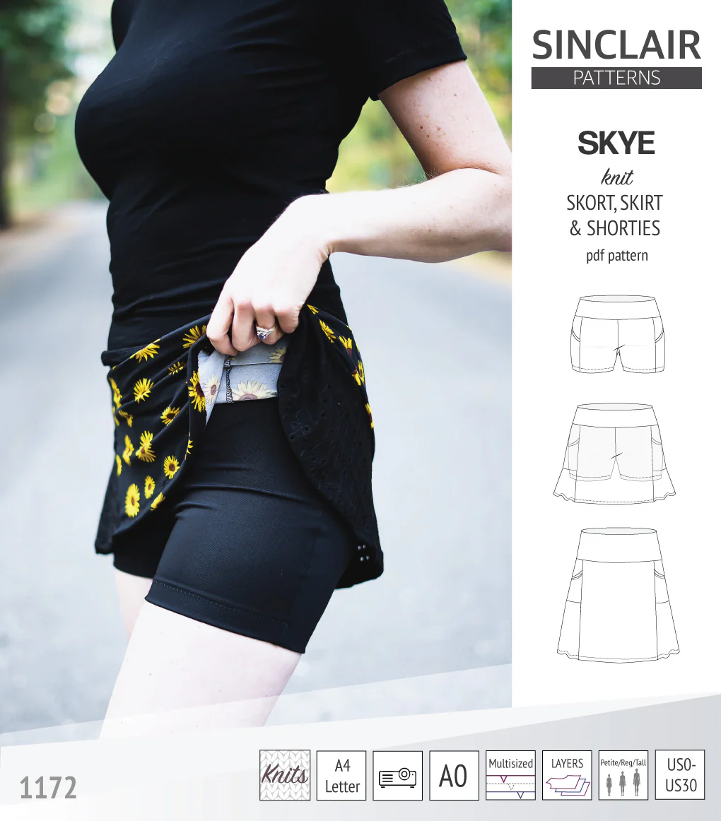 Skye skort, skirt and shorties with pockets (PDF) - Image 12