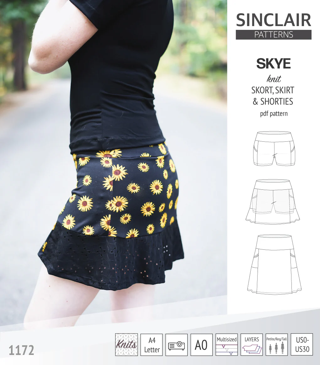 Skye skort, skirt and shorties with pockets (PDF) - Image 13