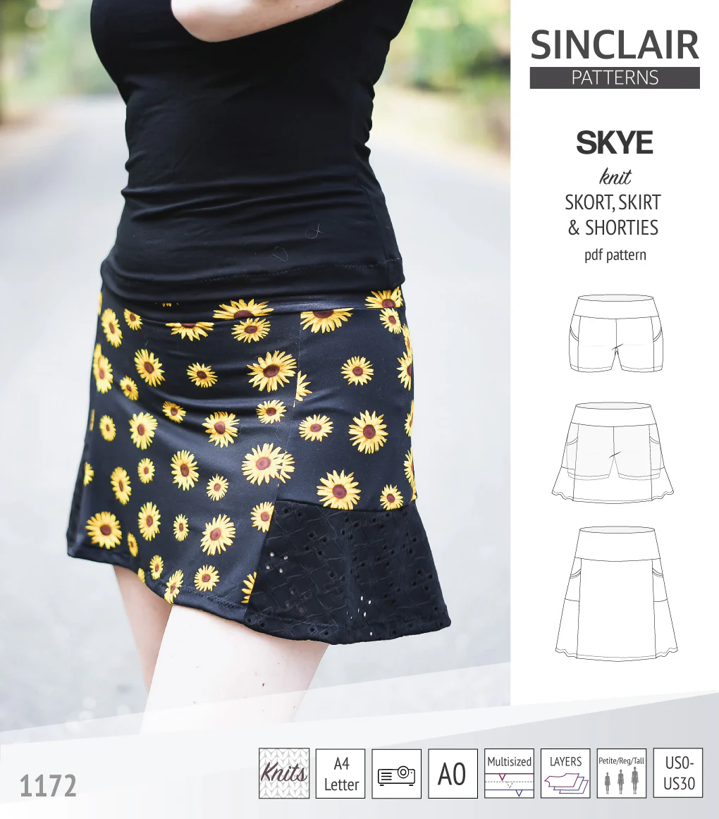 Skye skort, skirt and shorties with pockets (PDF) - Image 14