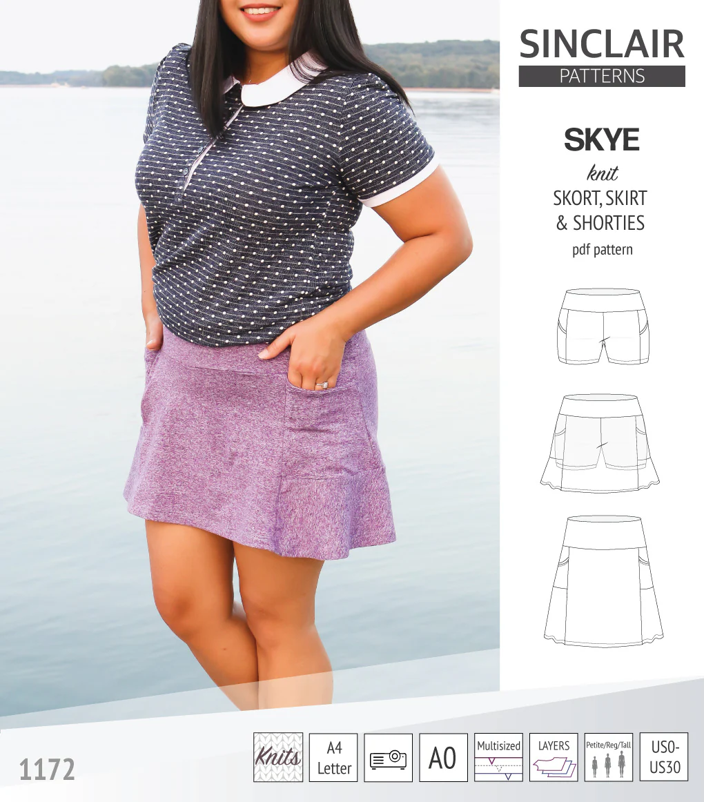 Skye skort, skirt and shorties with pockets (PDF) - Image 15