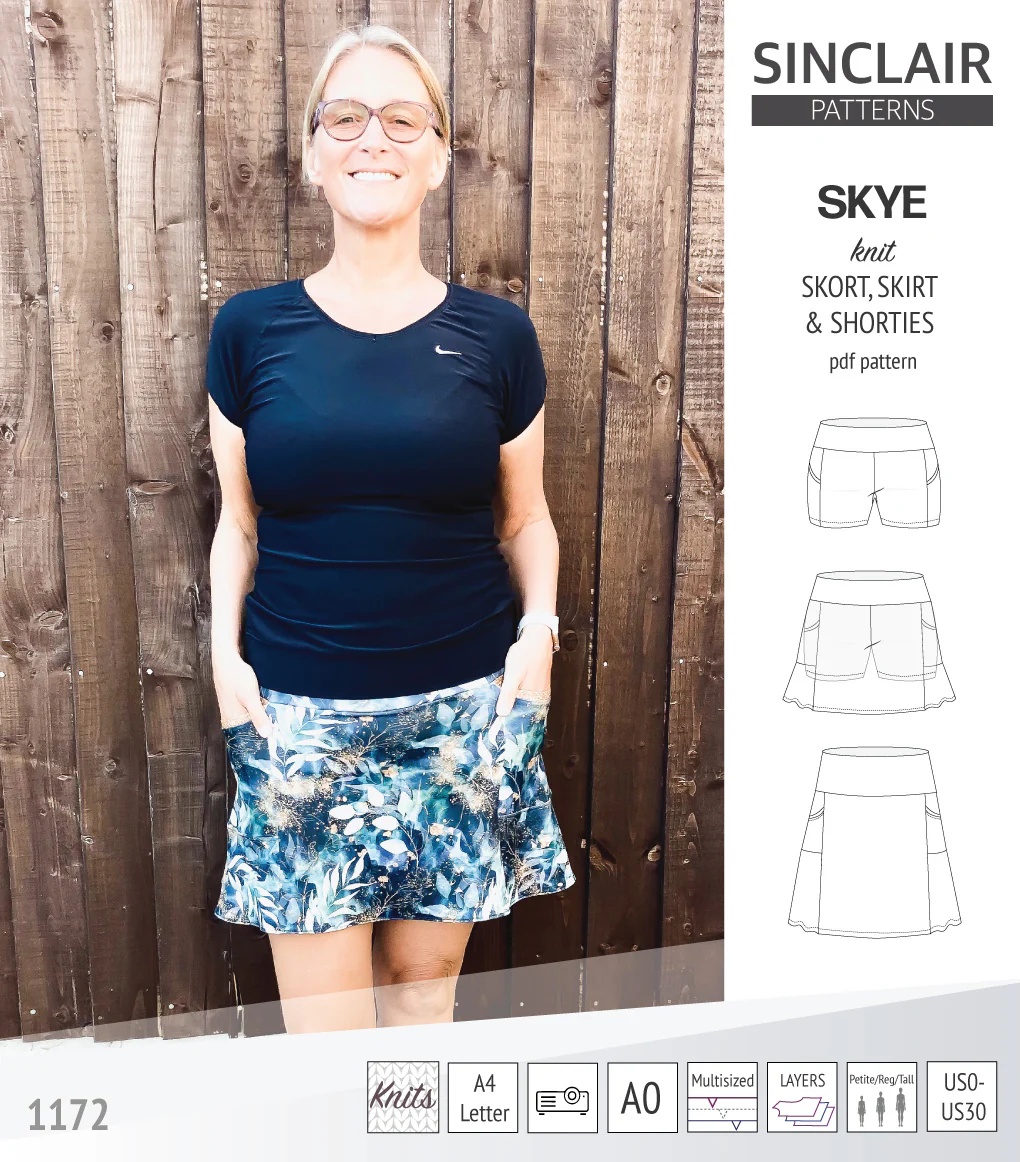 Skye skort, skirt and shorties with pockets (PDF) - Image 17