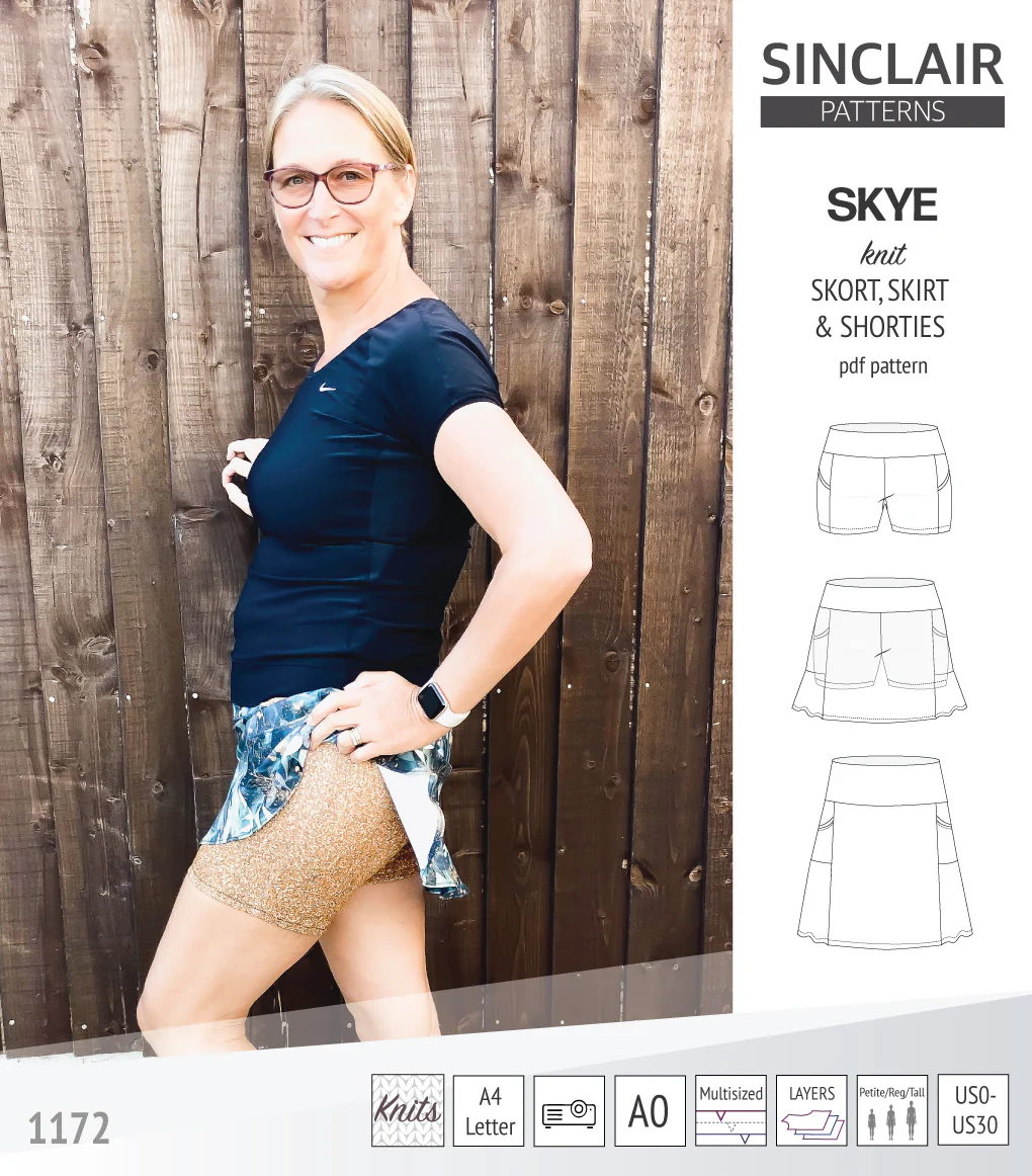 Skye skort, skirt and shorties with pockets (PDF) - Image 18
