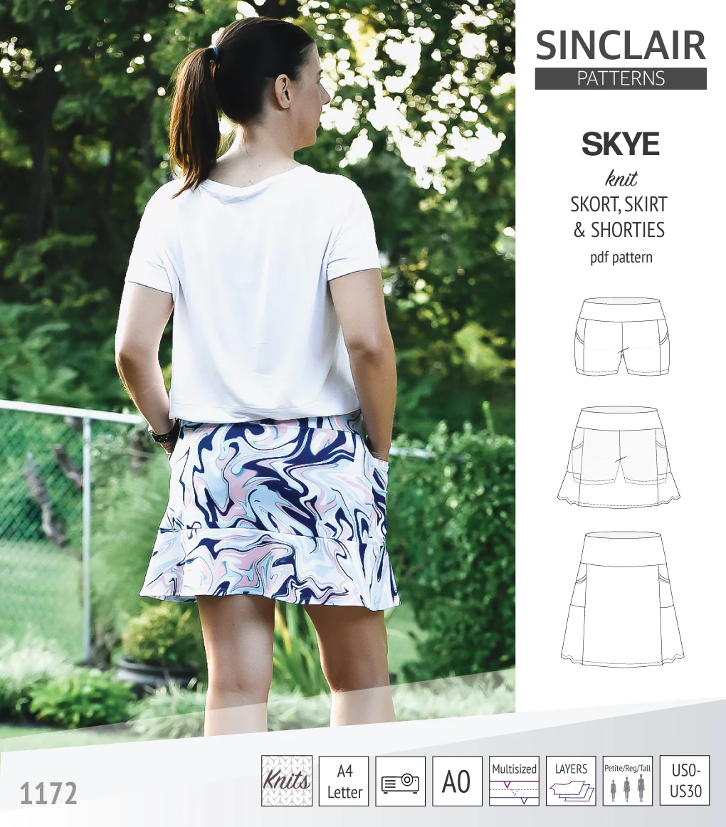 Skye skort, skirt and shorties with pockets (PDF) - Image 19