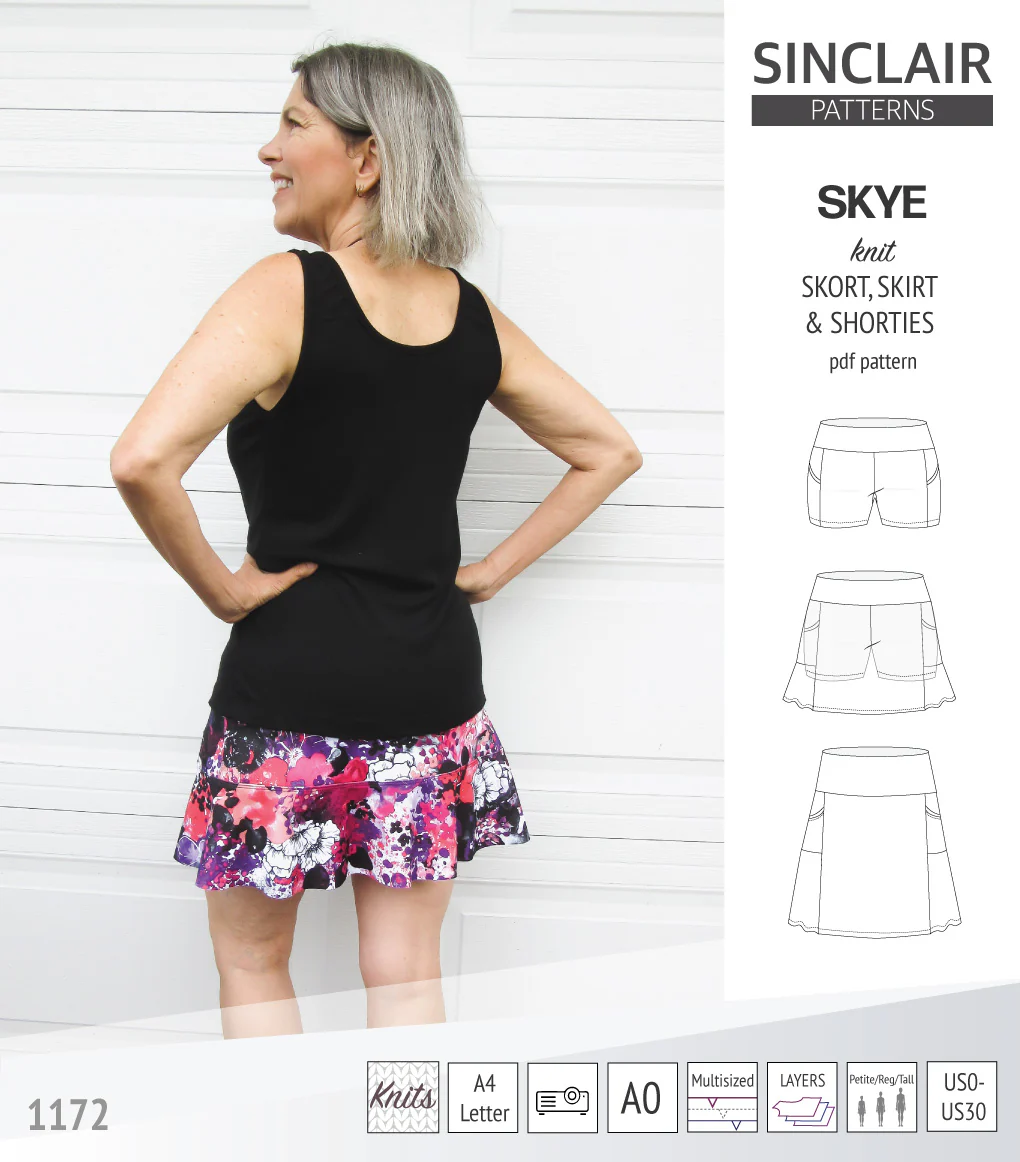 Skye skort, skirt and shorties with pockets (PDF) - Image 25