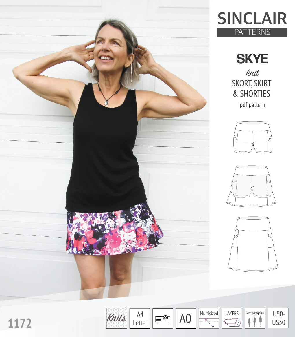 Skye skort, skirt and shorties with pockets (PDF) - Image 26