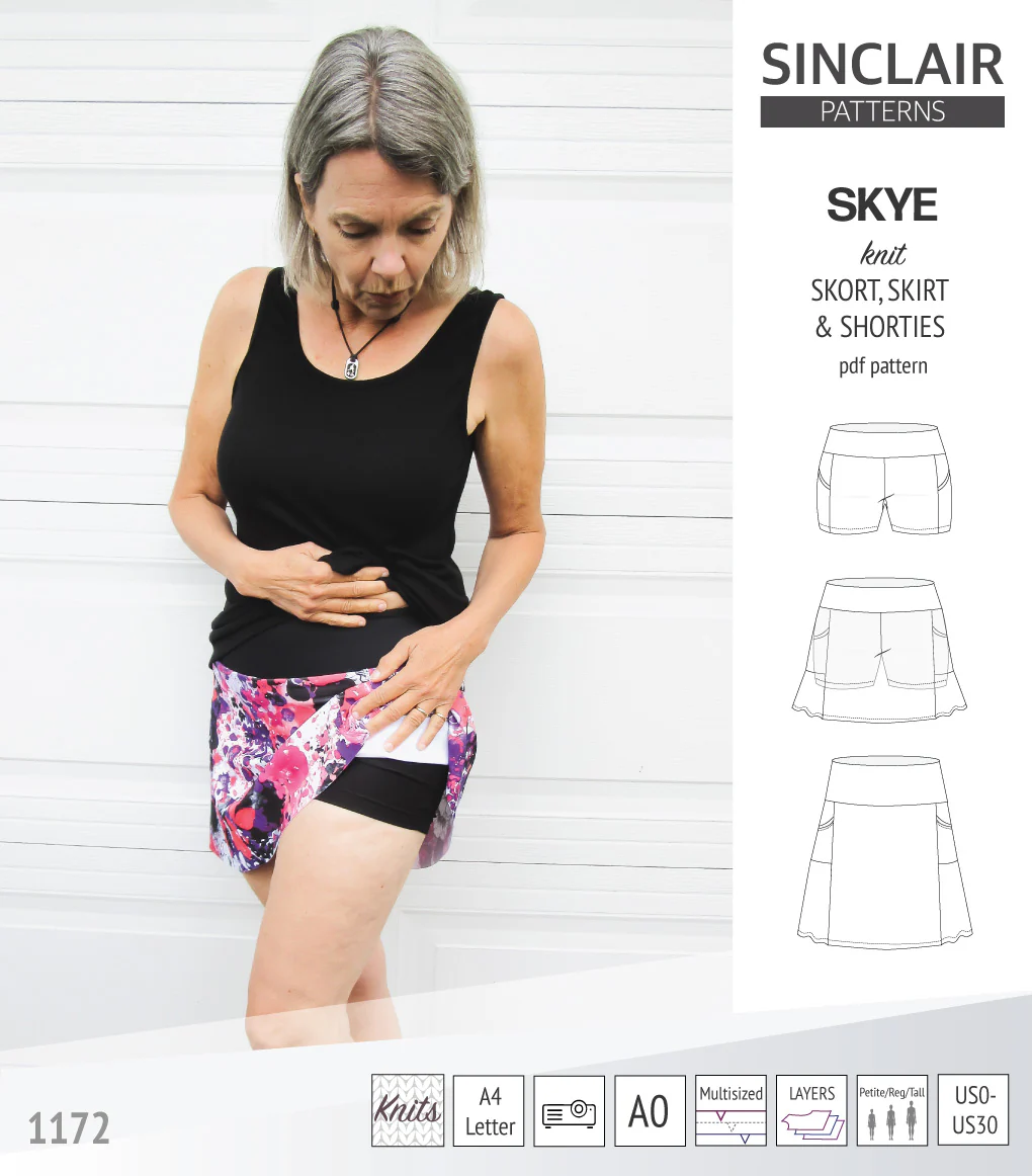 Skye skort, skirt and shorties with pockets (PDF) - Image 27
