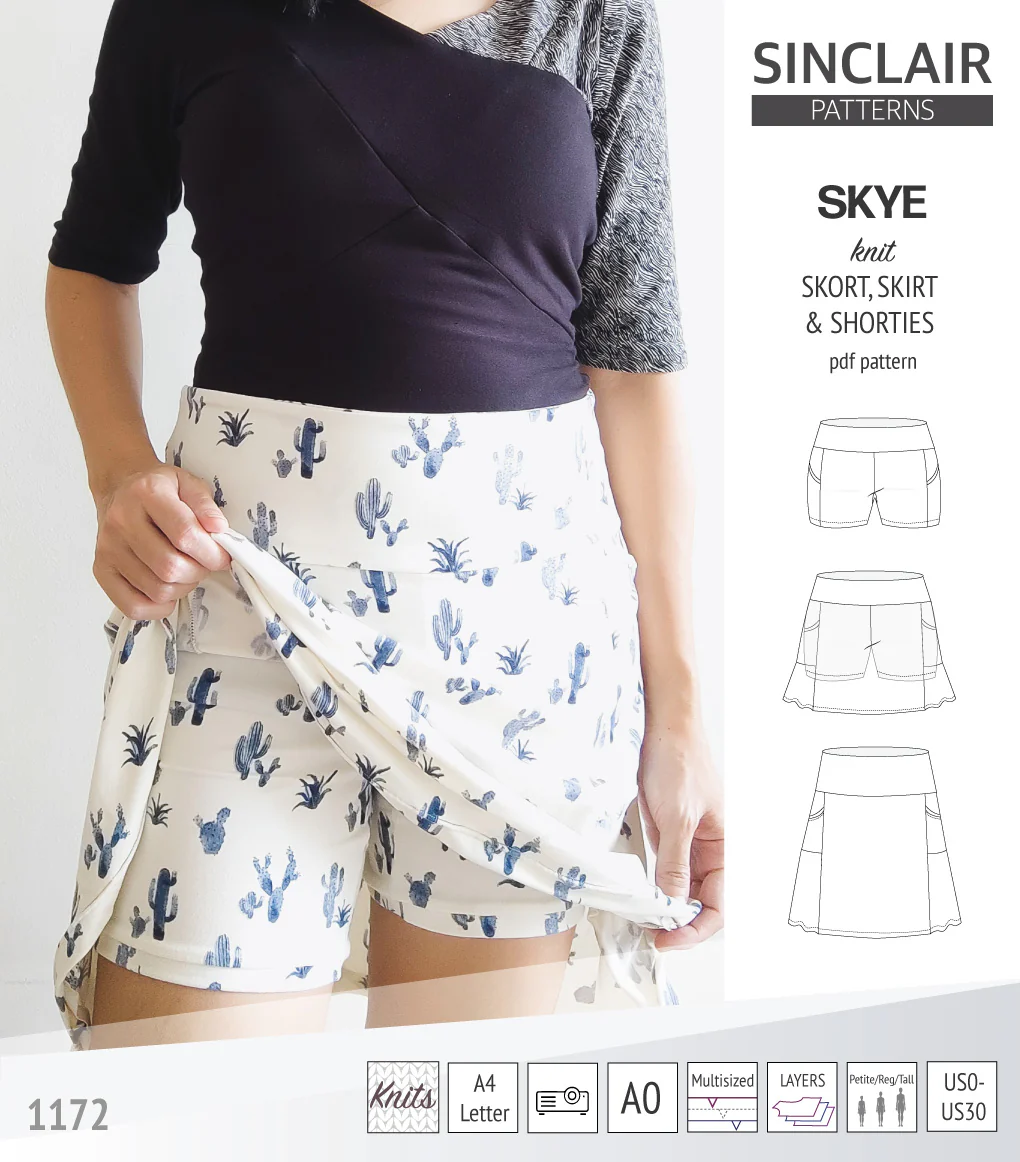 Skye skort, skirt and shorties with pockets (PDF) - Image 29