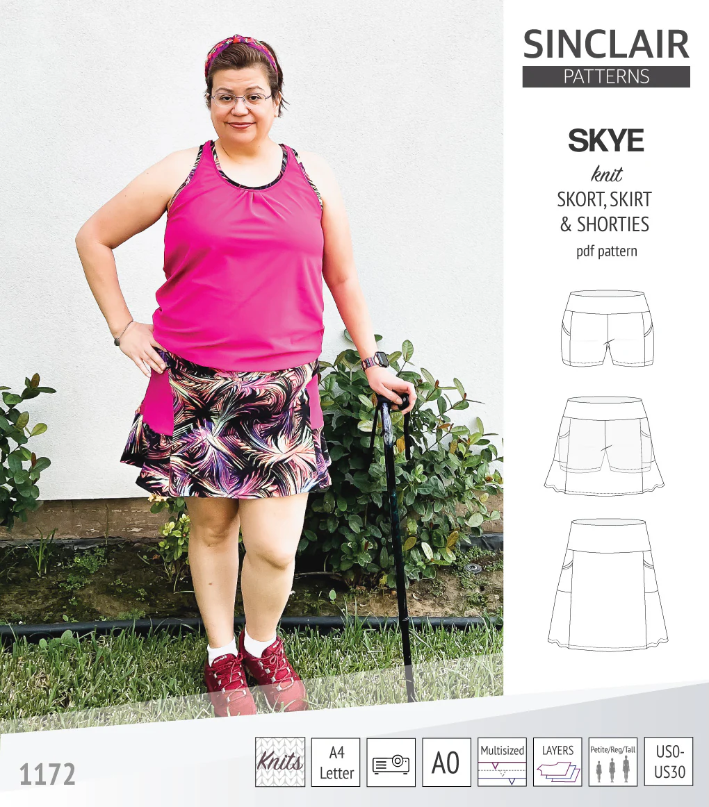 Skye skort, skirt and shorties with pockets (PDF) - Image 30