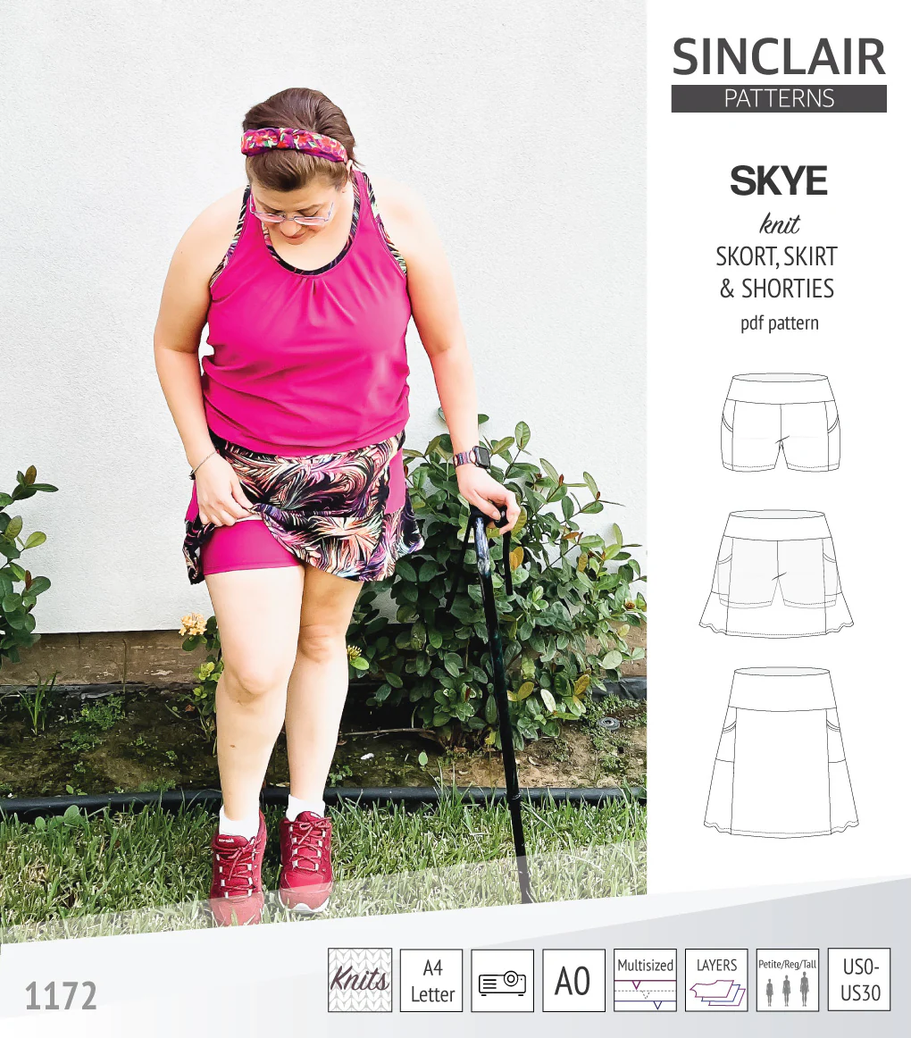 Skye skort, skirt and shorties with pockets (PDF) - Image 31
