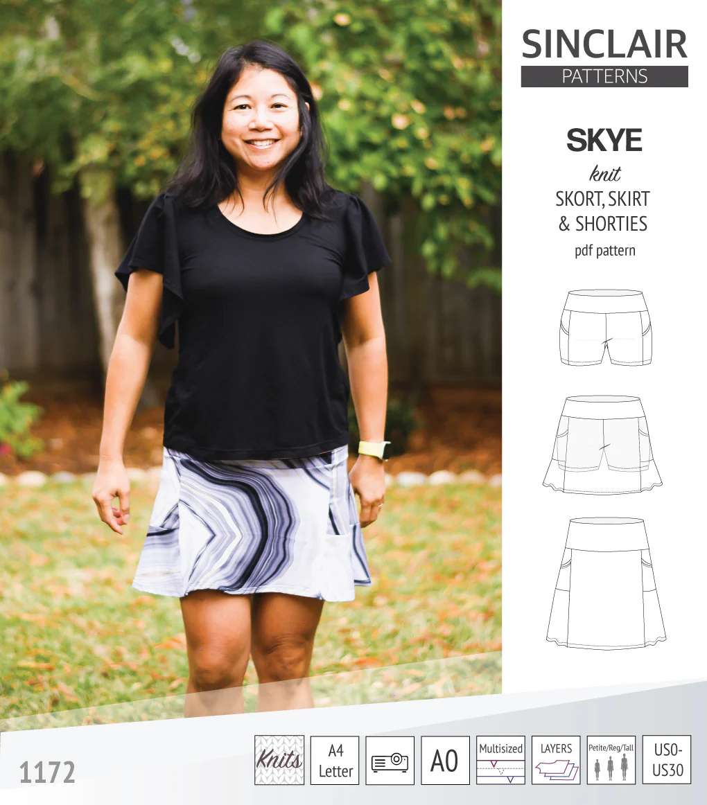 Skye skort, skirt and shorties with pockets (PDF) - Image 33