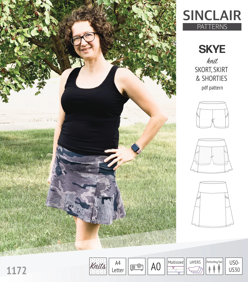 Skye skort, skirt and shorties with pockets (PDF) - Image 35