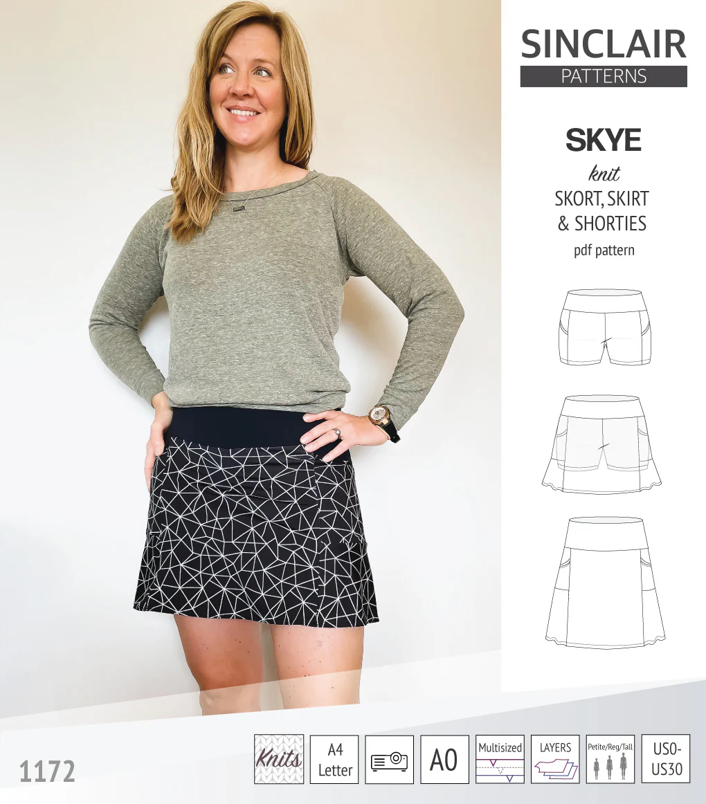 Skye skort, skirt and shorties with pockets (PDF) - Image 37