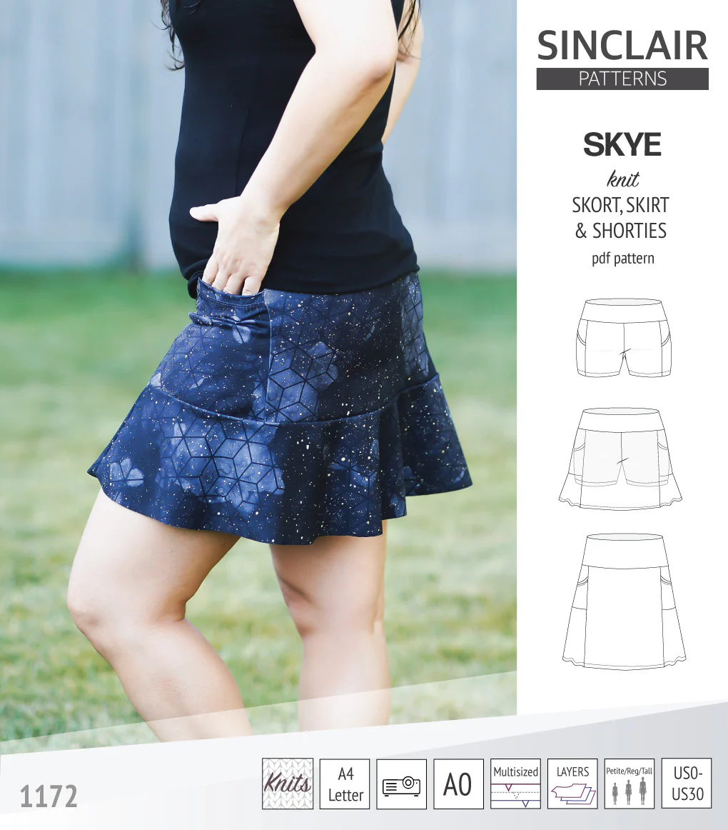 Skye skort, skirt and shorties with pockets (PDF) - Image 4