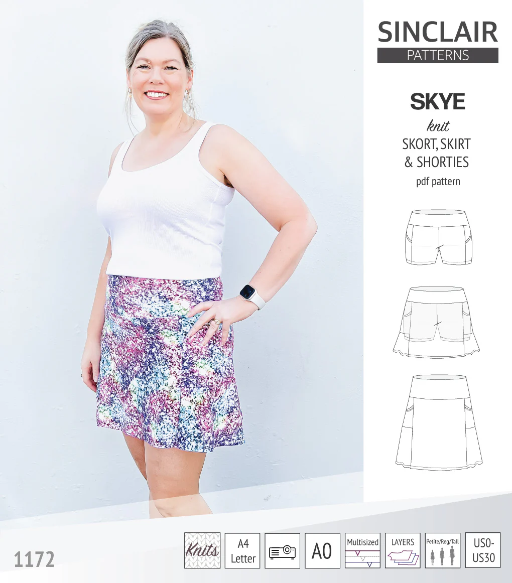 Skye skort, skirt and shorties with pockets (PDF) - Image 40