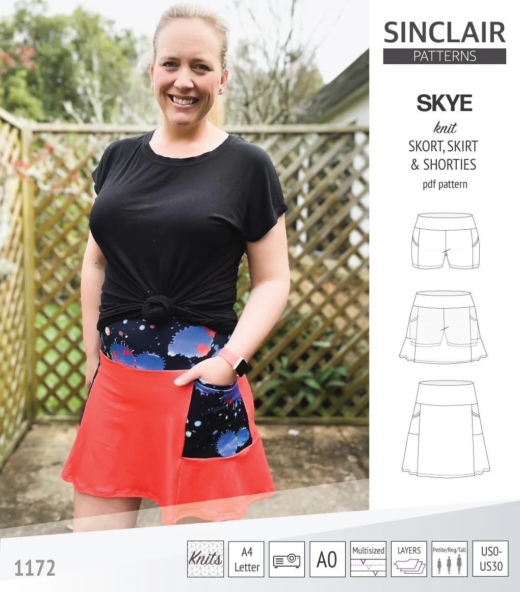 Skye skort, skirt and shorties with pockets (PDF) - Image 41