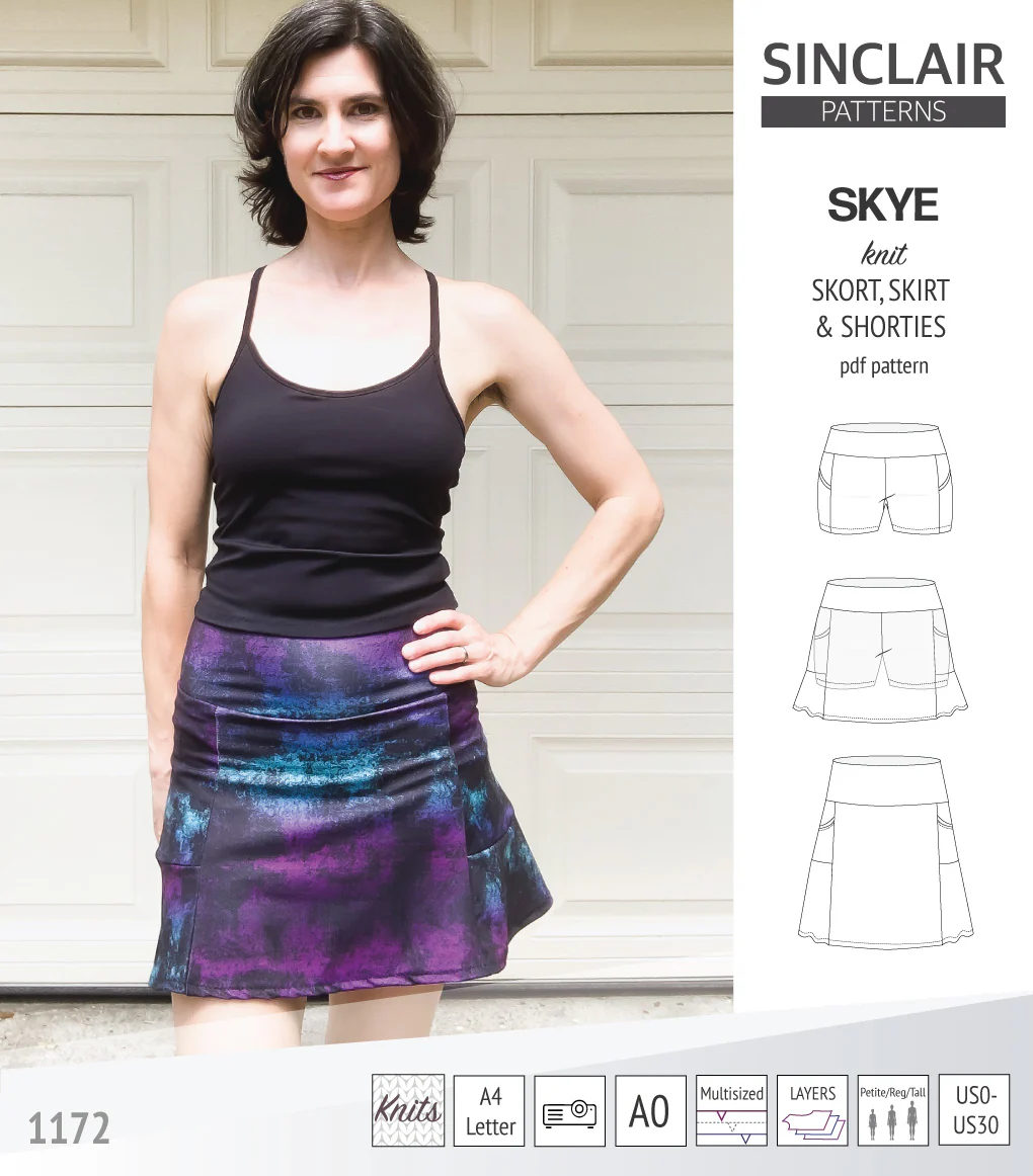 Skye skort, skirt and shorties with pockets (PDF) - Image 42