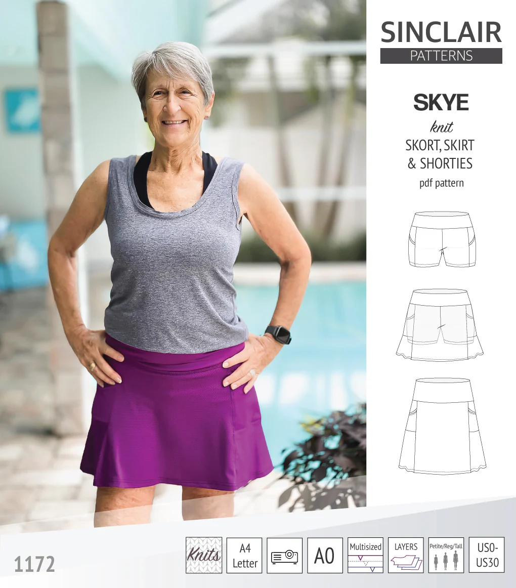 Skye skort, skirt and shorties with pockets (PDF) - Image 44