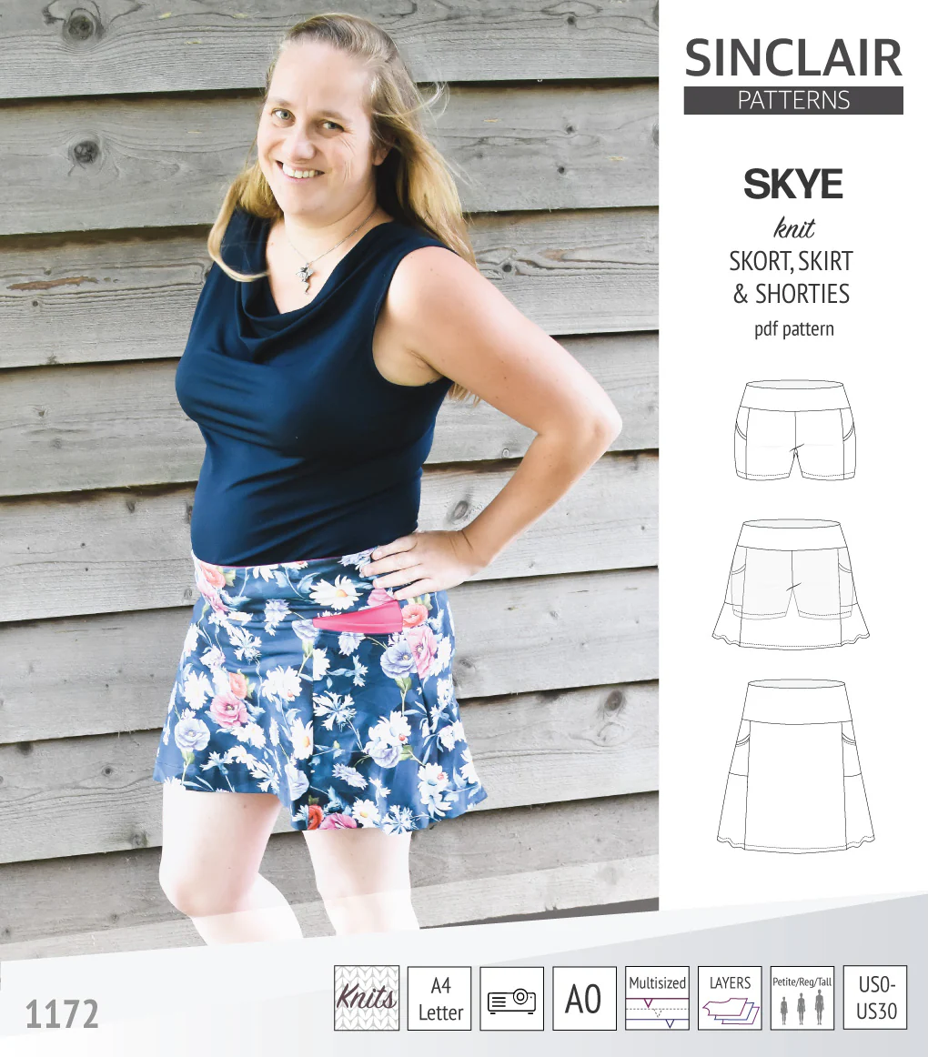 Skye skort, skirt and shorties with pockets (PDF) - Image 46
