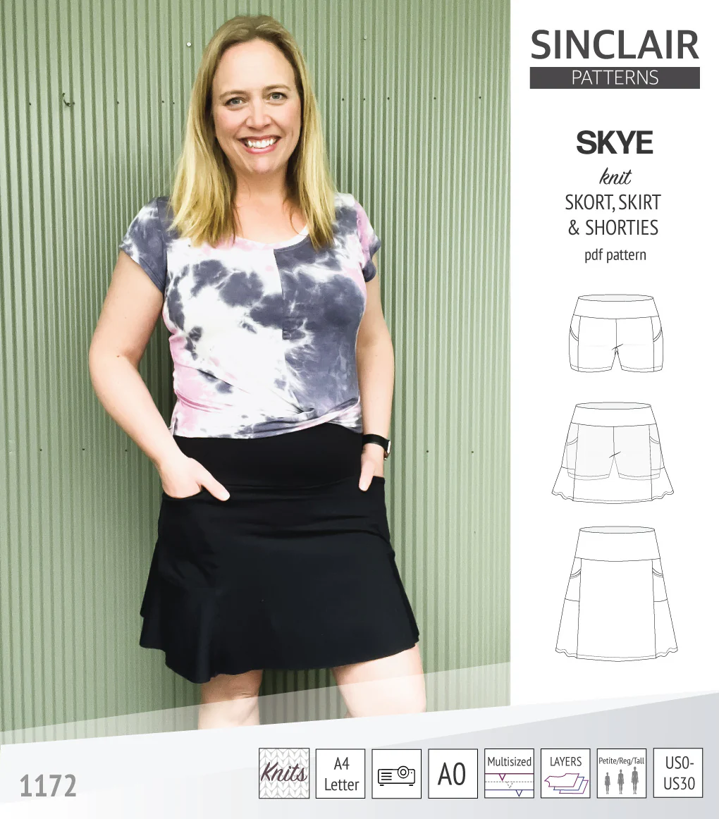 Skye skort, skirt and shorties with pockets (PDF) - Image 47