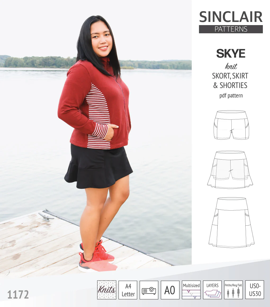 Skye skort, skirt and shorties with pockets (PDF) - Image 48