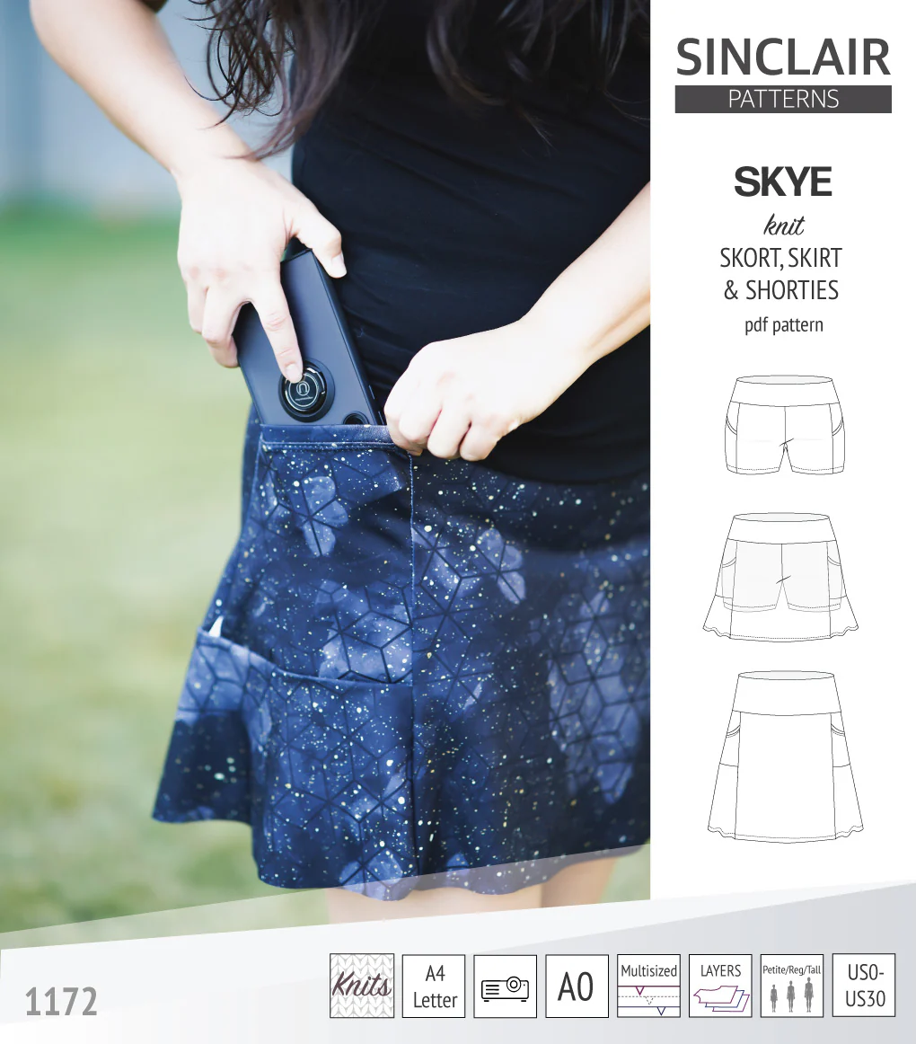 Skye skort, skirt and shorties with pockets (PDF) - Image 5