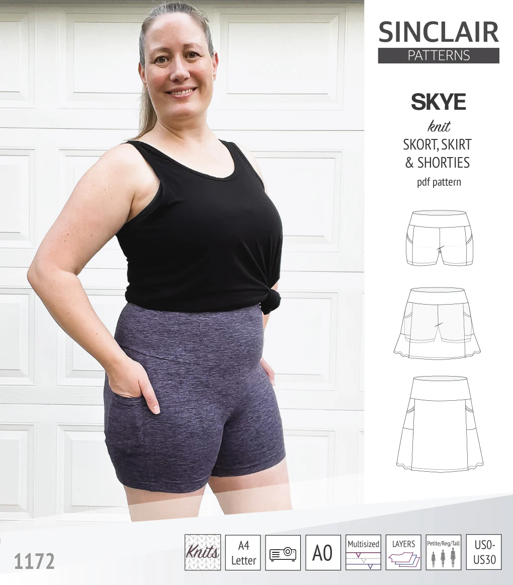 Skye skort, skirt and shorties with pockets (PDF) - Image 53