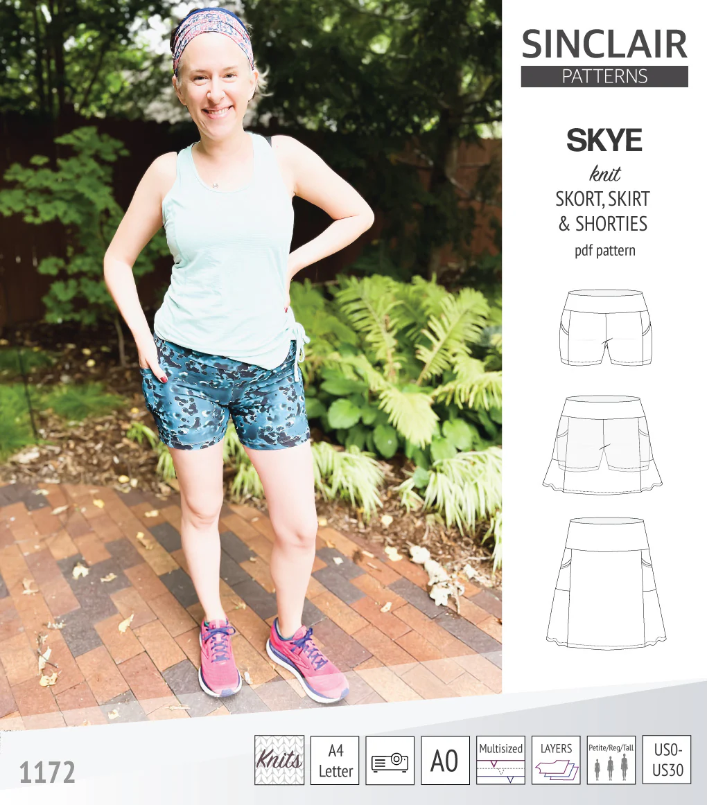 Skye skort, skirt and shorties with pockets (PDF) - Image 55