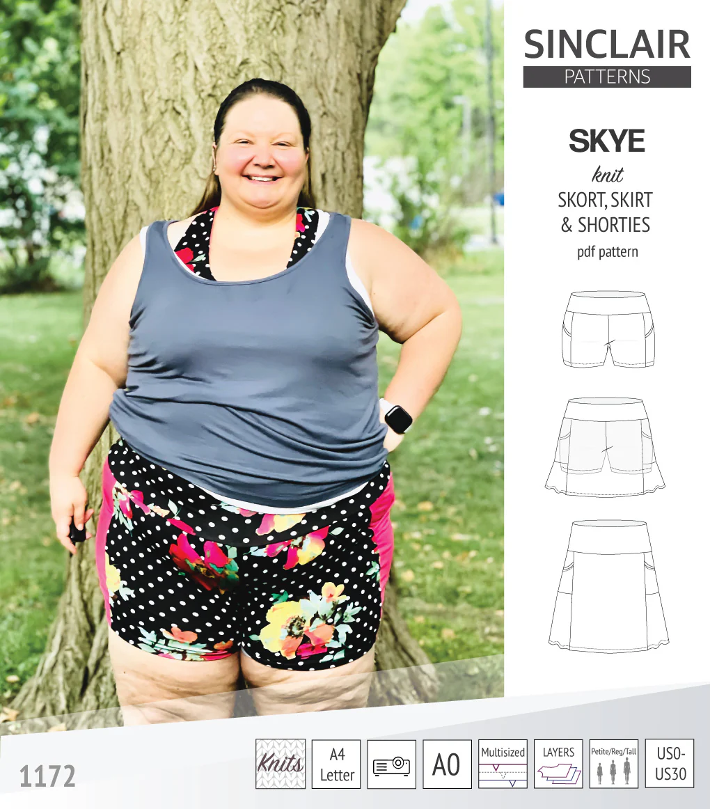 Skye skort, skirt and shorties with pockets (PDF) - Image 57