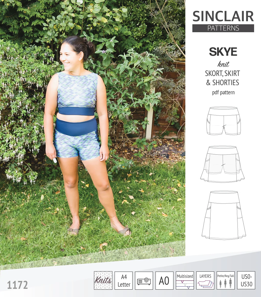Skye skort, skirt and shorties with pockets (PDF) - Image 58