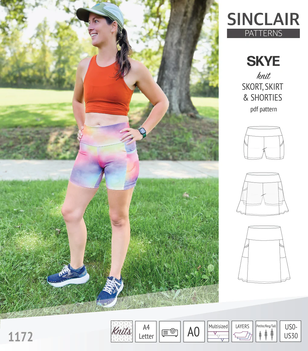 Skye skort, skirt and shorties with pockets (PDF) - Image 59