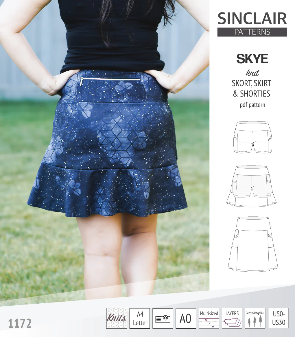 Skye skort, skirt and shorties with pockets (PDF) - Image 6