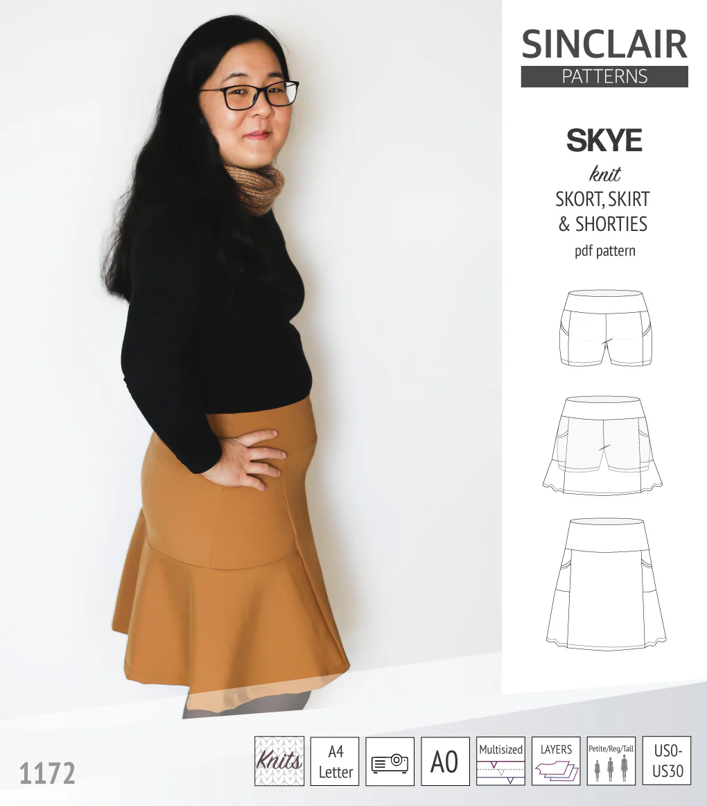 Skye skort, skirt and shorties with pockets (PDF) - Image 60