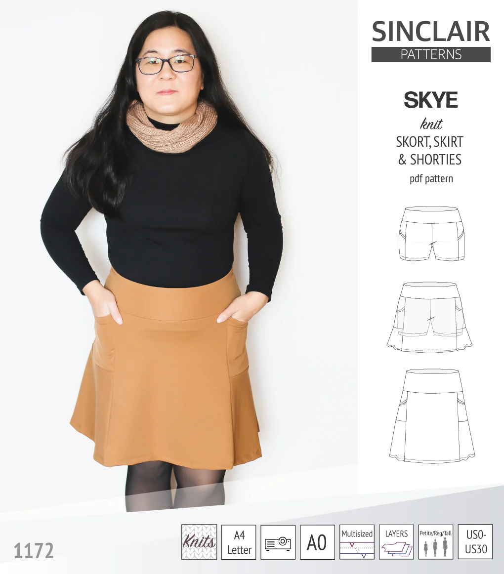 Skye skort, skirt and shorties with pockets (PDF) - Image 61