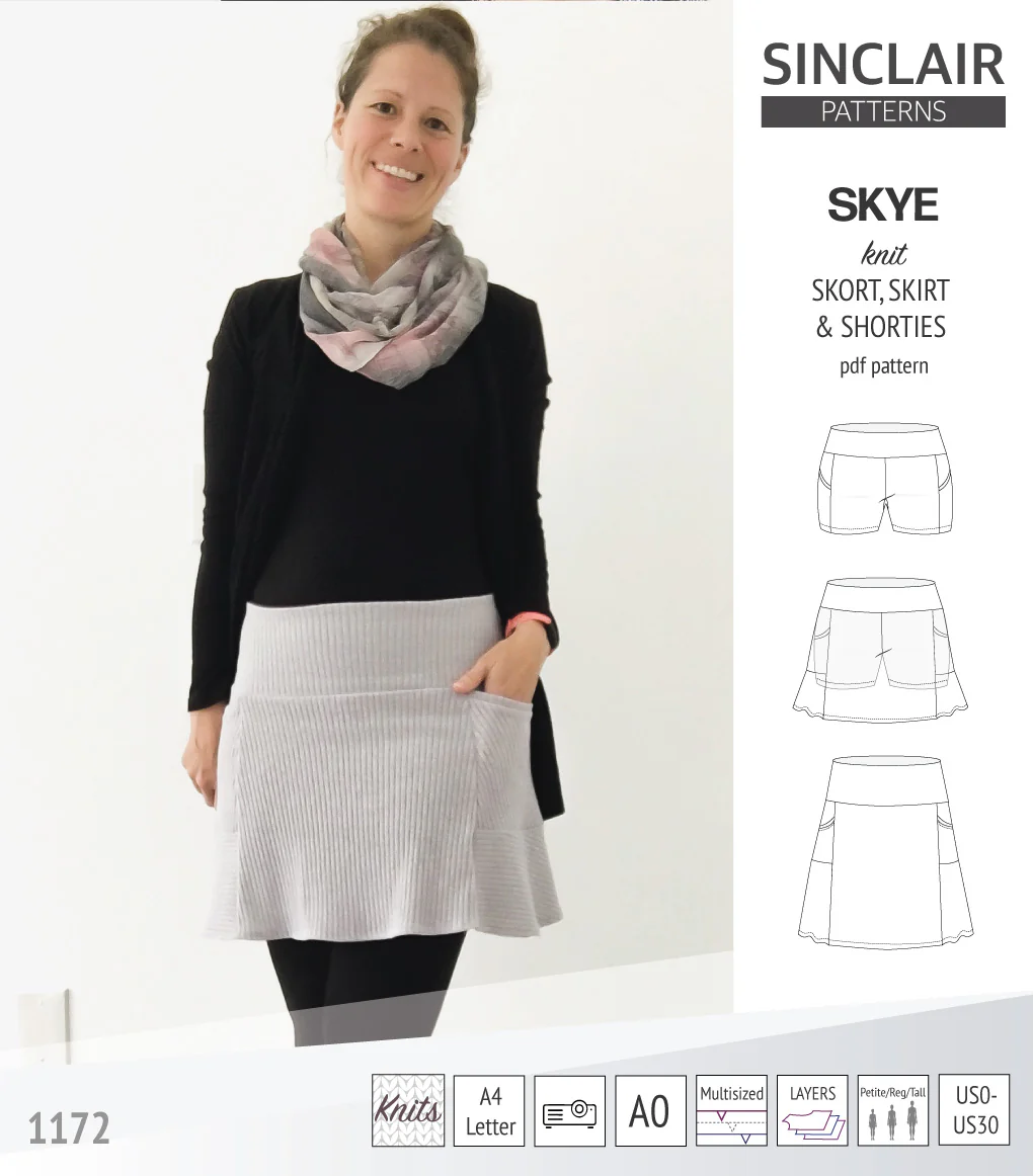 Skye skort, skirt and shorties with pockets (PDF) - Image 62