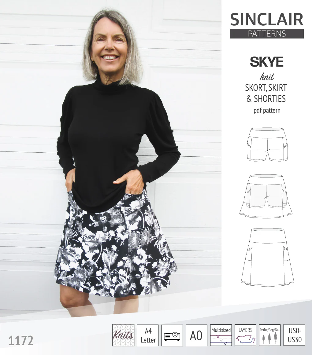 Skye skort, skirt and shorties with pockets (PDF) - Image 63