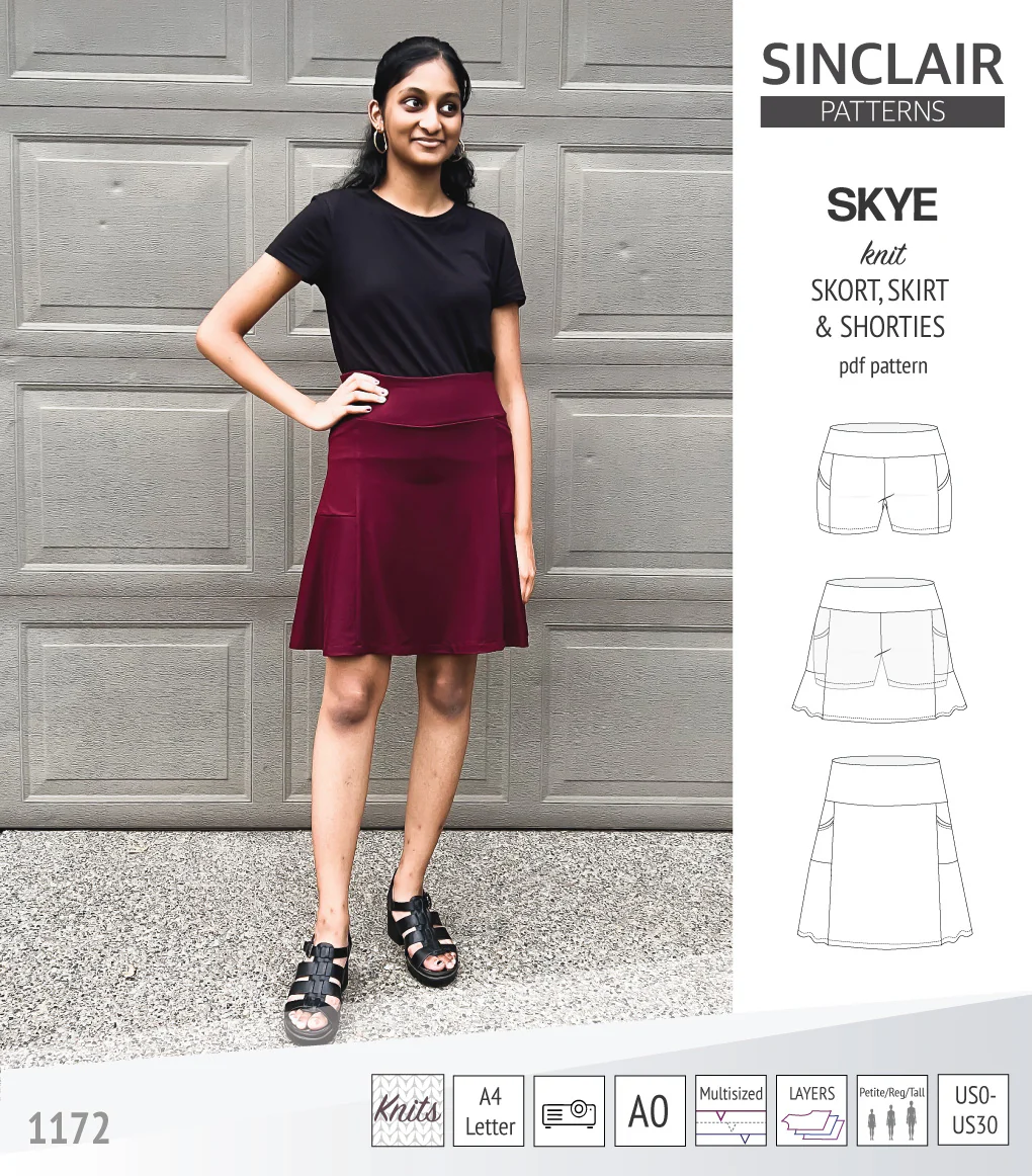 Skye skort, skirt and shorties with pockets (PDF) - Image 65