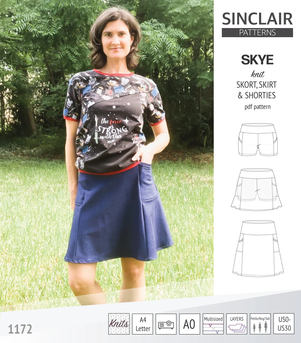 Skye skort, skirt and shorties with pockets (PDF) - Image 66